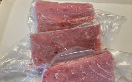 R5-999．お刺身や漬け丼に！　天然まぐろ　キハダマグロ（赤身）約600g　刺身：2～3人前