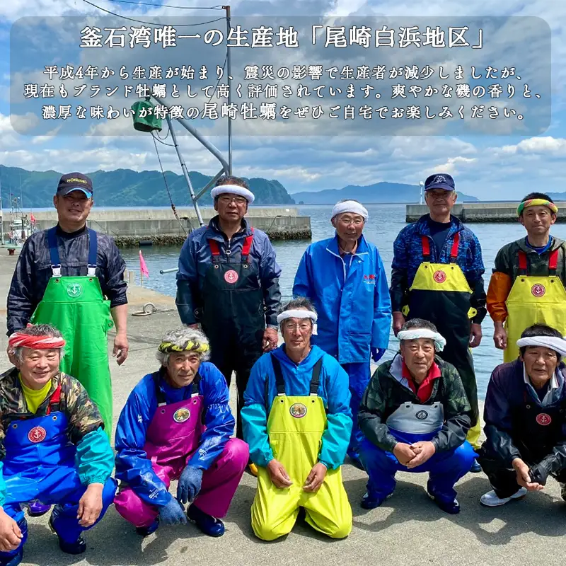 fn-42-001 ＜6月～7月頃にかけて順次発送予定＞【海洋深層水仕込み】釜石湾・尾崎牡蠣 10個セット  日本かきセンター