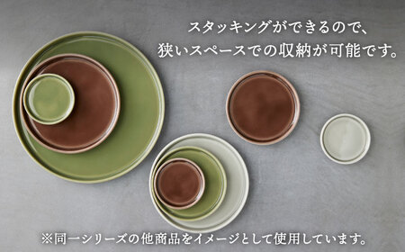 【美濃焼】StackStock なごみの色目（Gloss）プレートL・ボウルL 4点 セット Matcha Green × Azuki Brown【城山製陶所】食器 皿 鉢 ケーキ皿 取り皿 副菜鉢 インテリア アクセサリートレイ 小物入れ スタッキング グリーン ブラウン 緑 茶 磁器 シンプル おしゃれ レンジ対応 食洗機対応 送料無料 [MCK064]