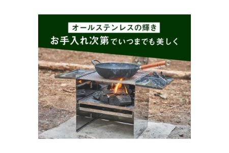 バーベキュー鉄板　焼網＆耐熱手袋付き