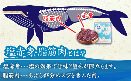 【旨味たっぷり】鯨2種 600g（塩赤身鯨ハラミ浅漬け 300g 塩鯨炙り用脂筋肉 300g)  [DBM011]  赤身
