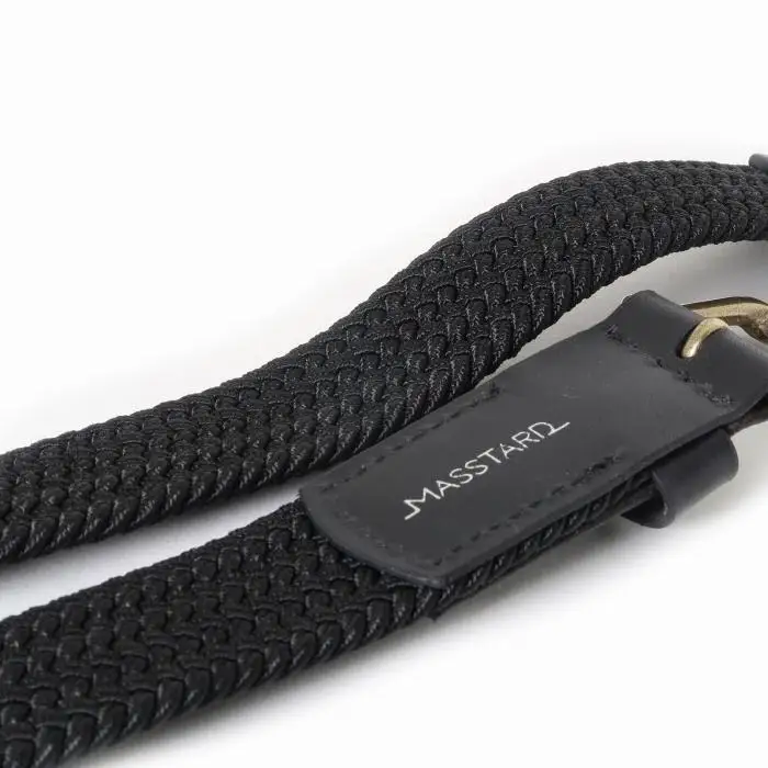 MASSTARD -MESH BELT- BLACK×BRASS　Size：2