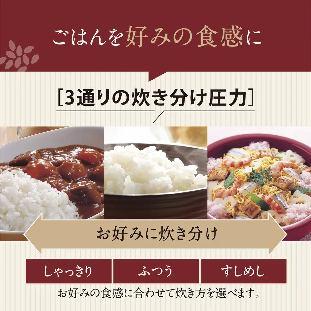 象印 圧力IH炊飯ジャー 5.5合炊き ( 炊飯器 ) 「 豪熱大火力 」 NWYC10-WA ホワイト