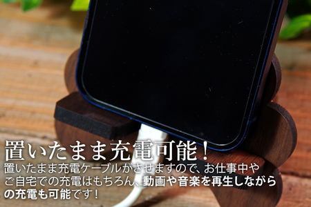 【デザインを選べる】【組立式】木製スマホスタンド Iphoneスタンド スマートフォンスタンド 肉球 メープル ウォールナット ※色メープルのみ【※ご希望のお品を備考欄に記入必須】 CK095_096