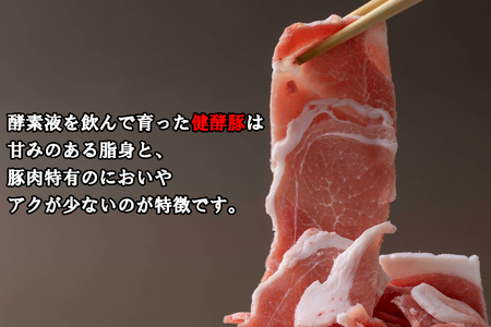 ＜定期便6回＞ 北海道産 健酵豚 小間切れ 計 1.2kg (全7.2kg)