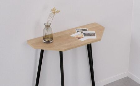 【＆FREL】FS ウォールサイドテーブル 天板 突板ウォルナット 幅70cm 奥行30cm 高さ72cm インテリア 家具 おしゃれ シンプル 机 ※離島への配送不可