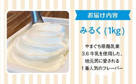＜業務用＞大人気！ヒノデジェラート みるく 1kg 業務用 ジェラート ミルク 牛乳 アイスクリーム デザート ご当地 グルメ 食品 F6L-669