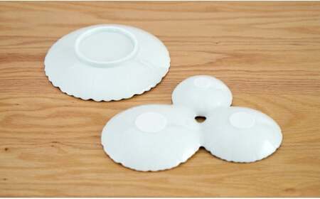 有田焼 花型3種皿 プレートセット シンプル 15cm 取皿 藍色 ブルー 青【藍土】 A35-236