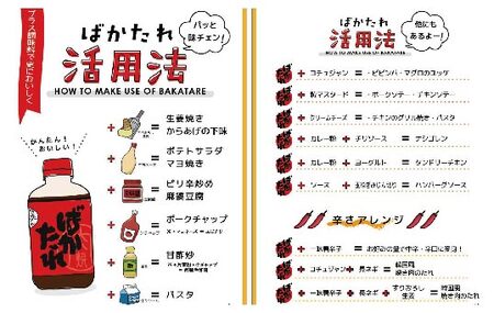 26-688．完全手作り！いろんな料理に使える万能な秘伝のたれ「ばかたれ」4本セット
