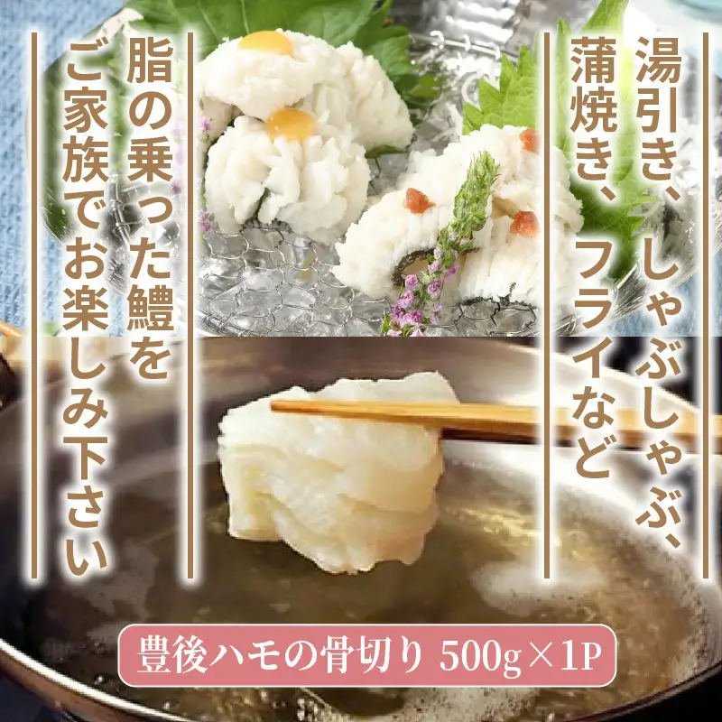 高級魚をご家庭で！豊後ハモの骨切り＆唐揚げ用（計1kg）・通 _29245A