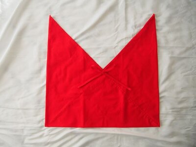 あづま袋 （エコバッグ） カラー レッド Lサイズ 1セット ／ マイバッグ エコバッグ サブバック 洗濯可能 Maco 風呂敷 風呂敷バック 綿ポリ 奈良県 田原本町