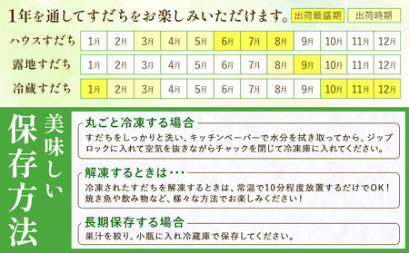 露地栽培すだち 1kg すだち