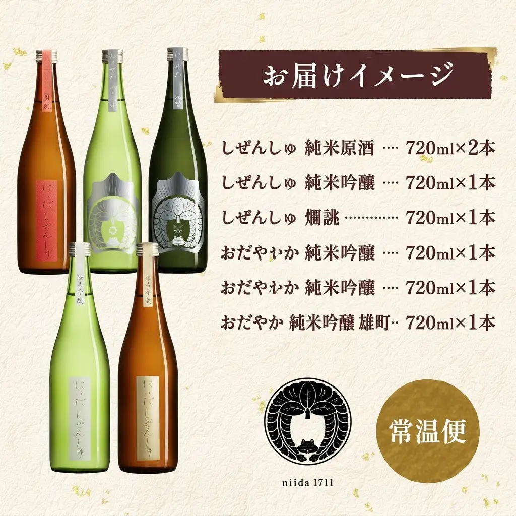 日本酒 にいだのオールセット 5種 計6本 飲み比べ 日本酒