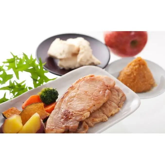 【極熟 香味和紙包みシリーズ】福島県産 豚 ロース 3種詰合せ：80g×各種2枚入り（合計6枚） お肉 肉の加工品 惣菜 豚ロース 