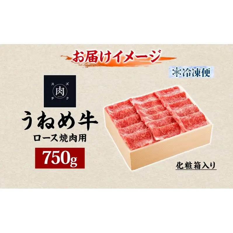 うねめ牛 ロース 焼肉用 750g 福島県産 和牛 黒毛和牛 焼き肉 牛肉 牛 お肉 国産 ブランド牛 上質 鉄板 料理 焼肉 贅沢 BBQ お取り寄せ ギフト 鈴畜中央ミート 冷凍 福島県 郡山市