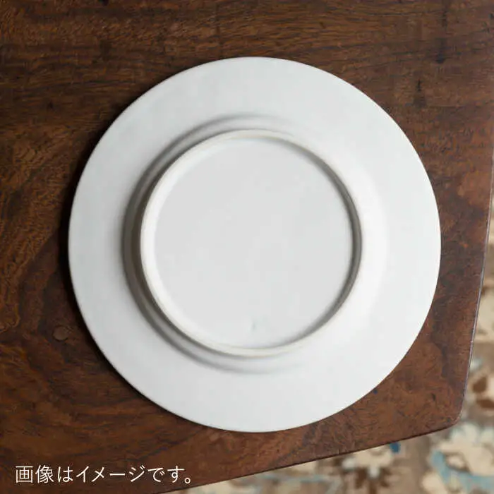 【波佐見焼】淵彫デルフト 白マット 2枚セット 食器 皿【イロドリ】[KE50] 波佐見焼