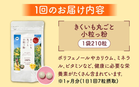 【全12回定期便】きくいも 丸ごと小粒っ粉 1袋 210粒 菊芋 サプリメント サプリ [ABBZ012]