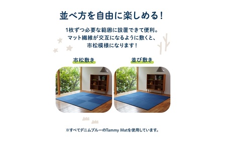 【6枚セット ミックス】安心安全なおしゃれインテリア “Tammy Mat” ファブリック畳 撥水加工 消臭 抗菌 抗ウイルス 赤ちゃん 子供 ペット マット H171-008