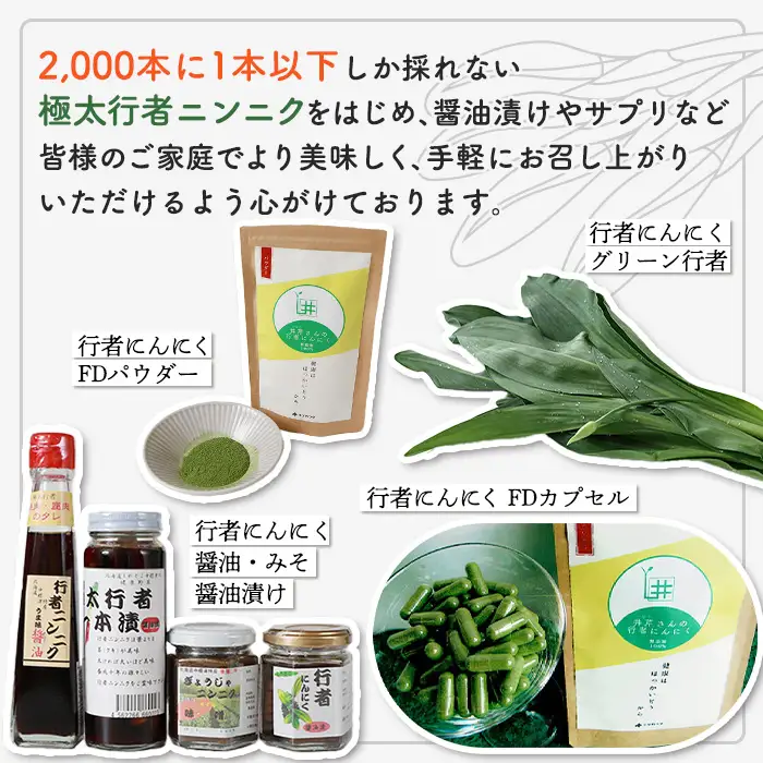 行者ニンニク 4種 セット 醤油 しょうゆ漬け 刻みしょうゆ漬け 味噌 各1個 オンライン 申請 ふるさと納税 北海道 中標津 行者にんにく 幻の山菜 山菜 山の幸 万能 調味料 疲労回復 健康効果 長寿 体力増強 ご飯のお供 お酒のあて 中標津町【2000101】