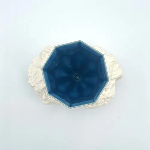 glaze gem 磁器製 酒器 酒盃台 青 No.210