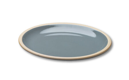 【美濃焼】 %porcelains plate L グロス 2点セット クリア＆グロスグレイ  多治見市/丸朝製陶所 陶磁器 食器 うつわ 美濃焼 焼き物 プレート おしゃれ くすみカラー オシャレ かわいい プレゼント 贈答 贈り物 送料無料 [TCK010]
