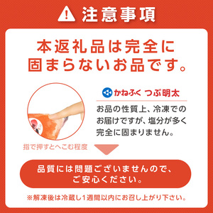 かねふく 絞って使える「つぶ明太」1kg(500g×2袋)【034-0009】