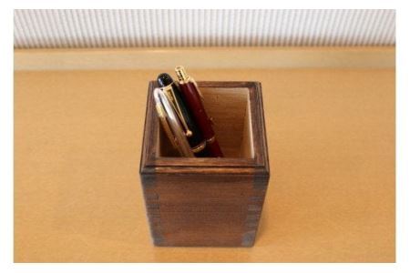 ペン立て  菊組 職人謹製の木製ペン立て