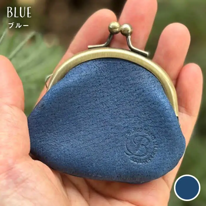 【イノシシ革】がまぐち コインケース 糸島市 / BLESS LEATHER [AAA011] クラフト 革製品 オリジナル レザー