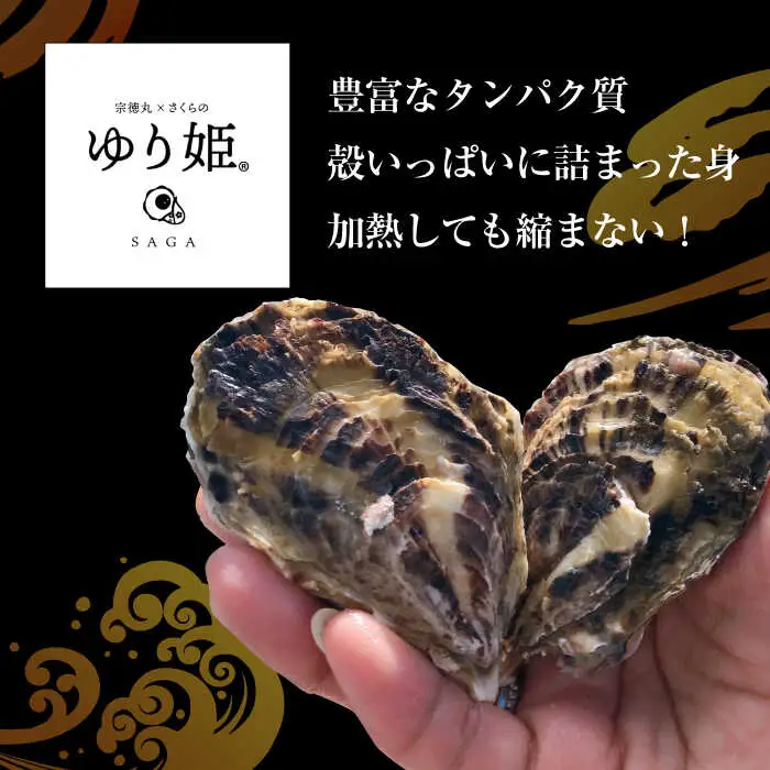 【2027年1月以降発送】竹崎産 ブランド生牡蠣「ゆり姫」3kg（ナイフ付き） / 牡蠣 / 佐賀県 / 宗徳丸 [41ATAF003]