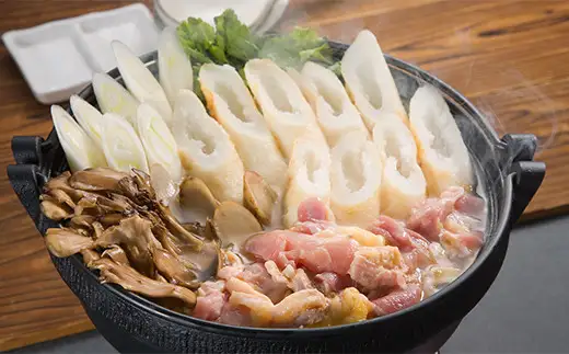 手造りきりたんぽ鍋セット2人前とみそつけたんぽ 3本のセット　65P1751【山王食品 】