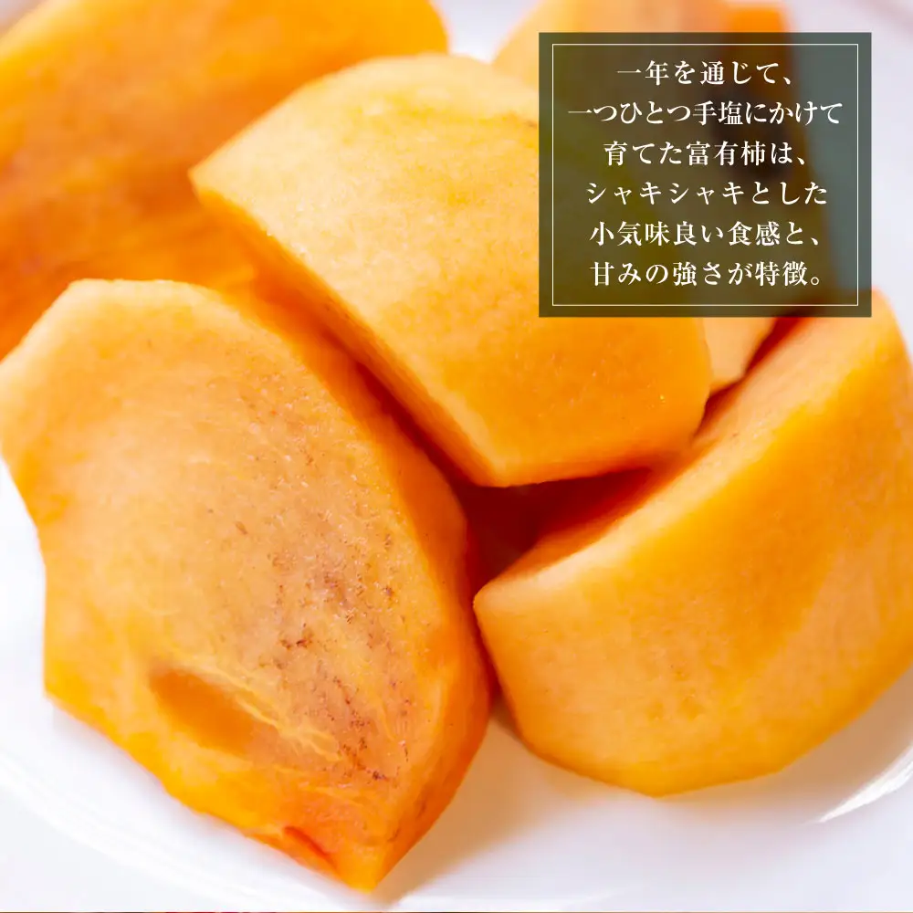 【ふるさと納税】石井農園 冷蔵富有柿 9玉から12玉　2026年12月中旬から出荷予定 柿 かき カキ フルーツ 果実 果物 冷蔵 送料無料 福岡県 うきは市
