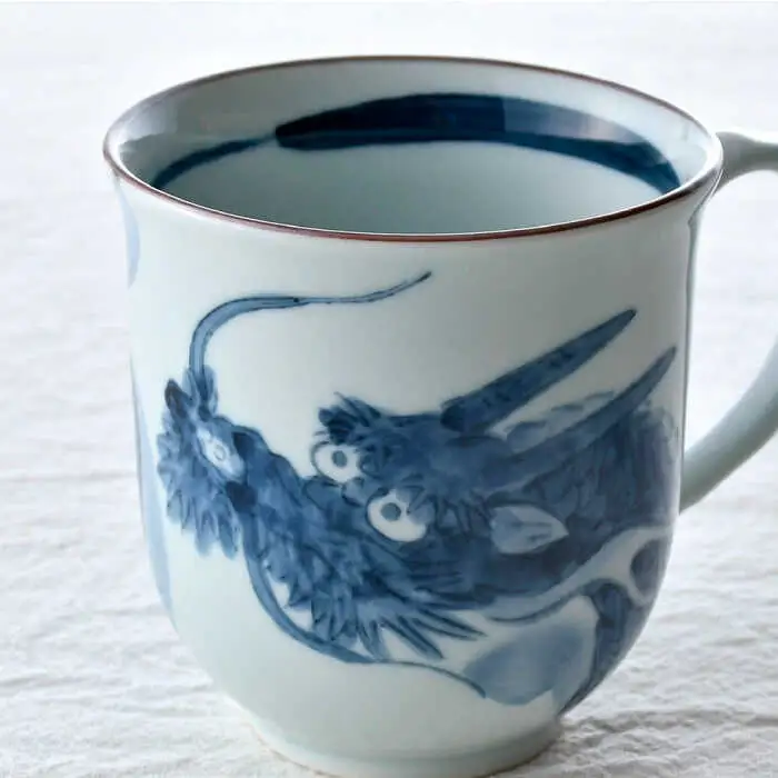【波佐見焼】龍絵 ポカポカ マグカップ 1点 食器【松幸陶芸】[HB52] 波佐見焼