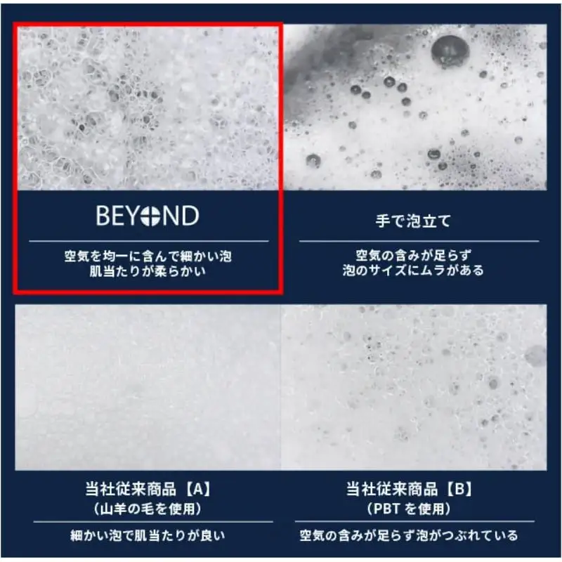 BEYOND 洗顔ブラシ・ソープカップセット  光文堂 熊野筆 速乾性 スキンケア 洗顔グッズ 泡立て シェービングブラシ 肌当たり柔らか 毛穴ケア 広島県 呉市 ku072-025-r