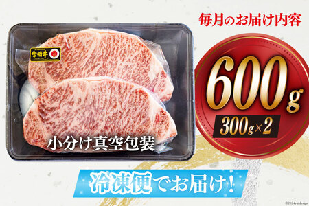 6回 定期便 宮崎牛 特上 ロース ステーキ 300g×2枚×6回 合計3.6kg 真空包装