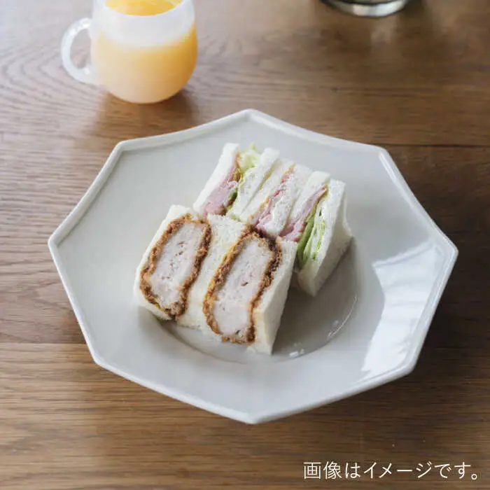 【波佐見焼】八角皿 ミルク色 2枚セット 食器 皿【イロドリ】[KE57] 波佐見焼
