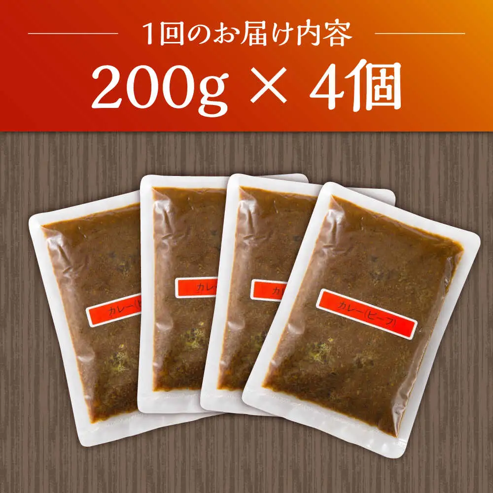 【6回定期便】薬膳スパイスビーフカレー 4食 /自然庵 [UCQ008] カレー