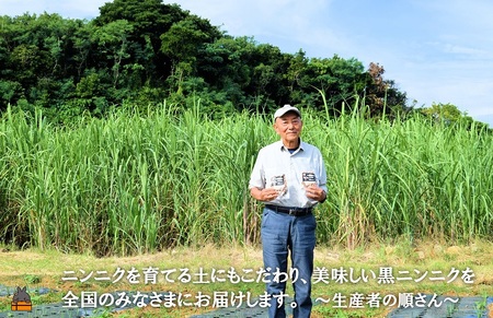 ～こだわりの小粒が魅力！～徳之島産黒ニンニク(100g) ( にんにく 健康食品 黒にんにく 自家栽培 徳之島 奄美 世界自然遺産 野菜 こだわり 完熟肥料 安心 安全 長寿 デコチャン農園 甘み フルーツのような美味しさ レターパック配送 ポストイン )