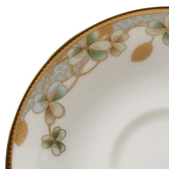 ノリタケ アーカイブコレクション カップ＆ソーサー(色絵金彩クローバー文)N-364J/X97221