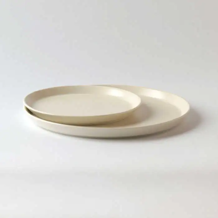【波佐見焼】ベルシリーズ プレートS(15cm)/M(21cm) スープカップ 3点セット マットアイボリー 食器【康創窯】[LD11] 波佐見焼