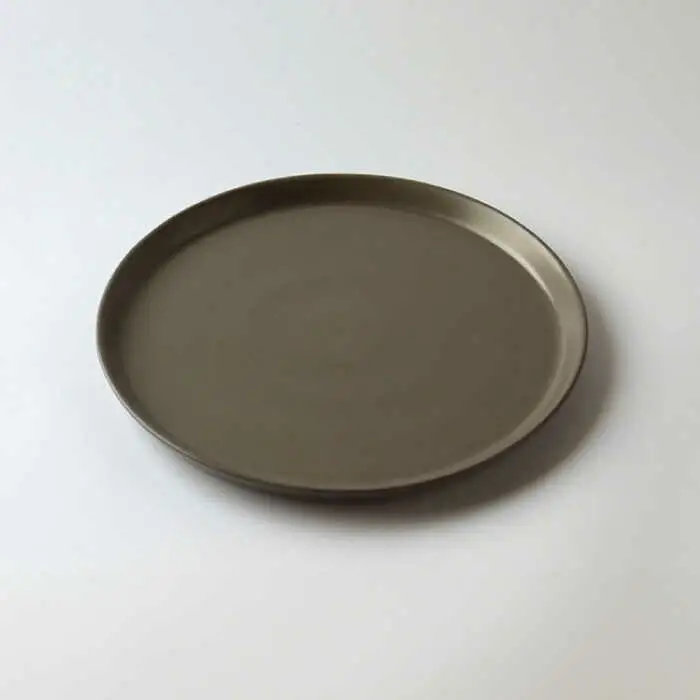 【波佐見焼】ベルシリーズ プレートM(21cm) 2枚セット マットグレー 食器 皿【康創窯】[LD14] 波佐見焼