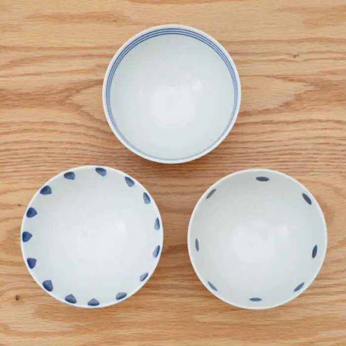 【波佐見焼】染付 トリオお茶碗 食器【団陶器】[PB129] 波佐見焼