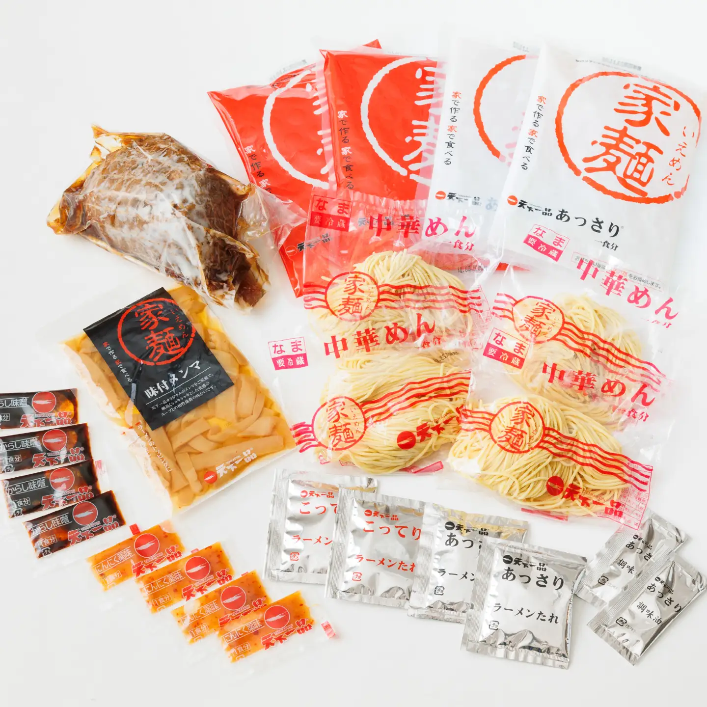 【天下一品】家麺 ラーメン ミックス ４食セット＜チャーシュー・メンマ付き＞[CU010] | 天下一品ラーメン 天下一品 こってり あっさり