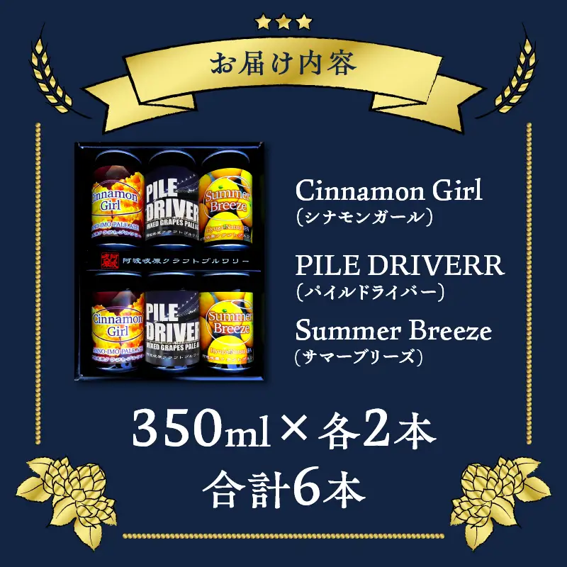 【2週間以内発送】都農クラフトビール詰め合わせ6本セット 酒 アルコール 飲料 国産_T016-0035