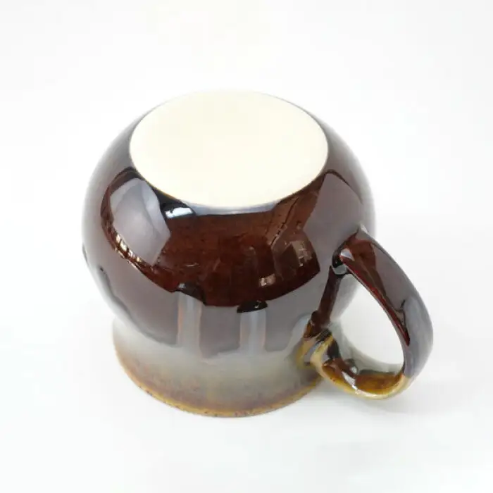 【波佐見焼】Folk Design 飴釉織部流し ペア アロママグ 食器【玉有】[IE40] 波佐見焼