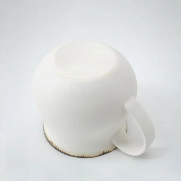 【波佐見焼】Folk Design 渕錆白マット ペア アロママグ 食器【玉有】[IE41] 波佐見焼