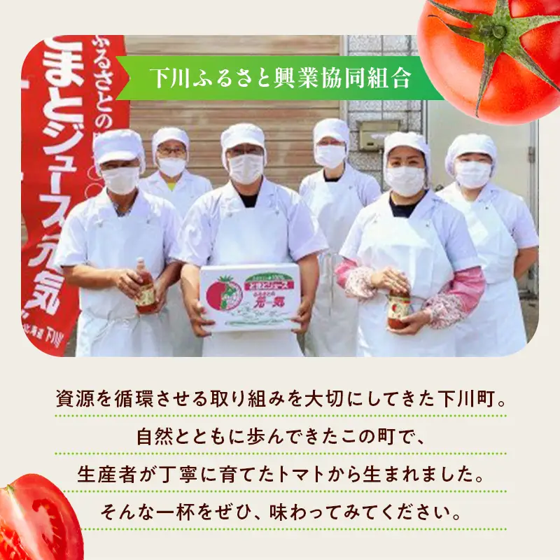 とまとジュース「ふるさとの元気」180ml 10本入 トマト 野菜 やさい 故郷 ふるさと 納税 国産 北海道産 北海道 下川町 F4G-0139
