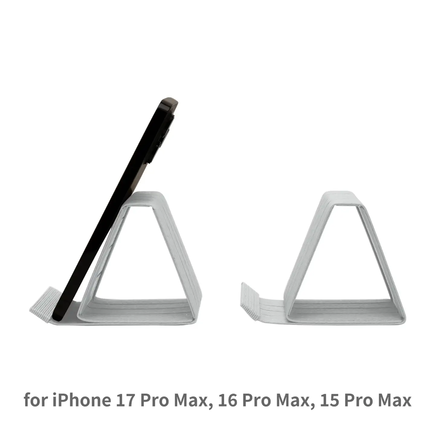 和紙のスマホスタンド iPhone 17 Pro Max 対応 ライトグレー 岩手県奥州市産 バンドシー Bandc for iPhone 17 Pro Max, 16 Pro Max, 15 Pro Max, 15 Plus, 14 Pro Max, 14 Plus, 13 Pro Max, 12 Pro Max, 11 Pro Max, 11, XS Max, XR [AR180]