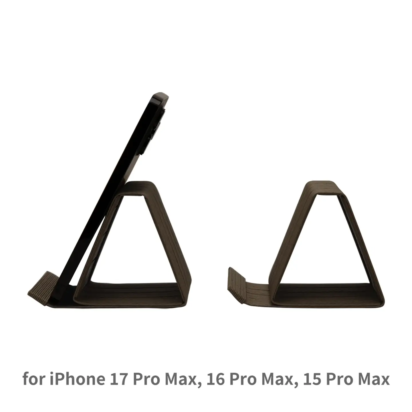 和紙のスマホスタンド iPhone 17 Pro Max 対応 ダークブラウン 岩手県奥州市産 バンドシー Bandc for iPhone 17 Pro Max, 16 Pro Max, 15 Pro Max, 15 Plus, 14 Pro Max, 14 Plus, 13 Pro Max, 12 Pro Max, 11 Pro Max, 11, XS Max, XR [AR183]