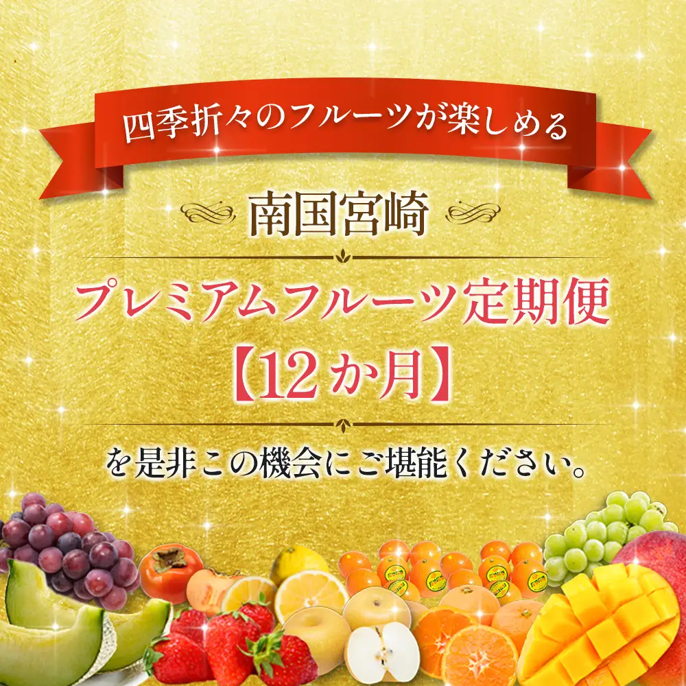 南国宮崎 プレミアムフルーツ定期便 Vol.2 12か月 送料無料 G47-2608