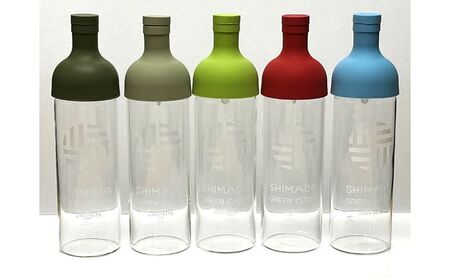 Green Ci-Tea 4種類の島田茶飲み比べと島田市緑茶化計画オリジナルフィルターインボトルのセット お茶 茶葉 水出し 